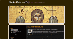 Desktop Screenshot of bisericasfantulioanpiata.ro